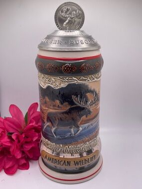 2002 Anheuser-Busch “Budweiser American Wildlife Series” Ceramic Moose Stein